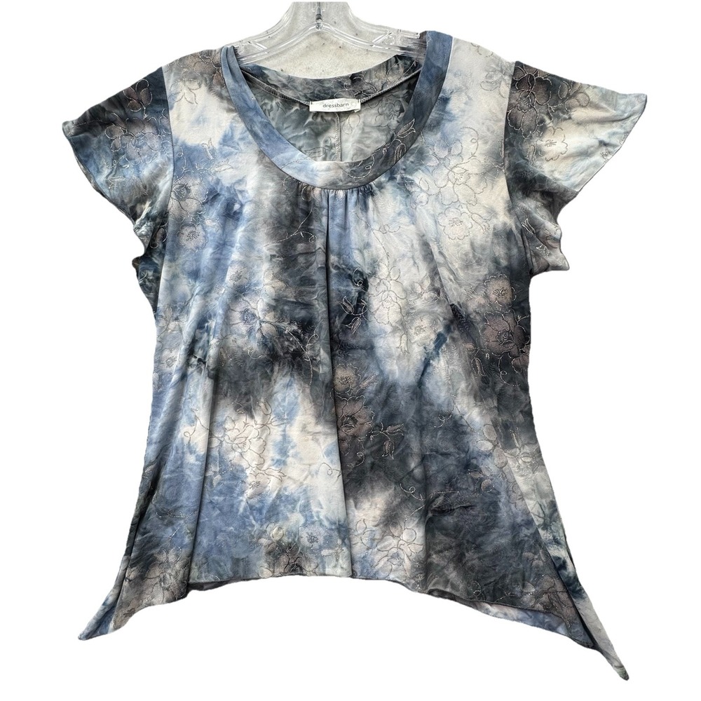 Vintage Y2K Womens PL Petite Large‎ Whimsigoth Top Dark Fairy Goth Burnout